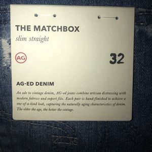BRAND NEW AG MENS- slim straight denim